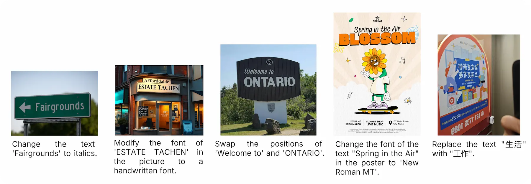 Benchmark case for text editing